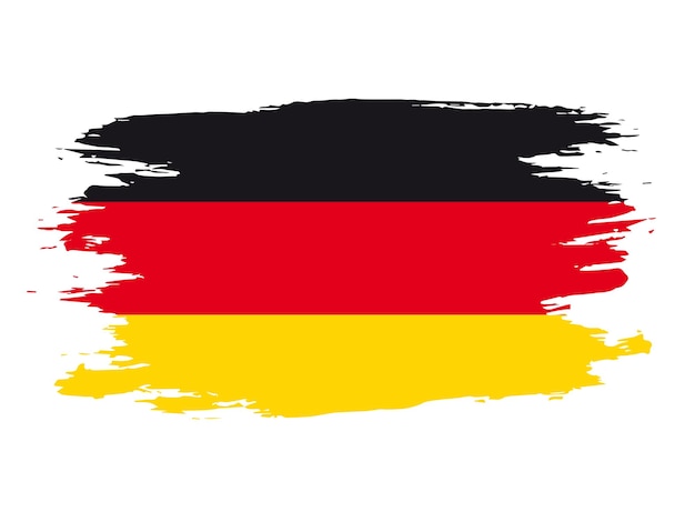 Germany flag painted with a brush