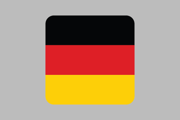 Vector germany flag sign german national symbol germany country flag is a symbol of freedom