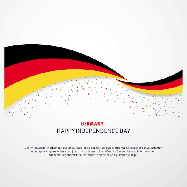 Vector germany happy independence day background
