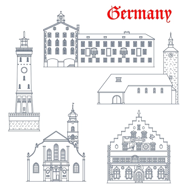 La germania architettura di lindau che costruisce punti di riferimento