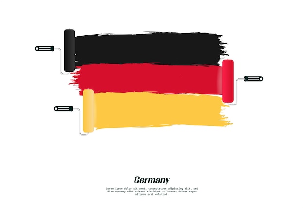 グランジ スタイルのドイツ国旗