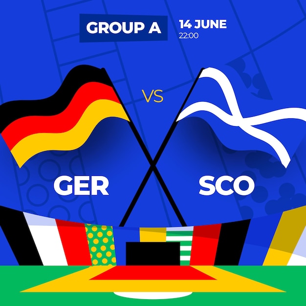 Germania vs scozia calcio partita 2024 contro partita 2024 fase a gironi campionato partita contro squadre