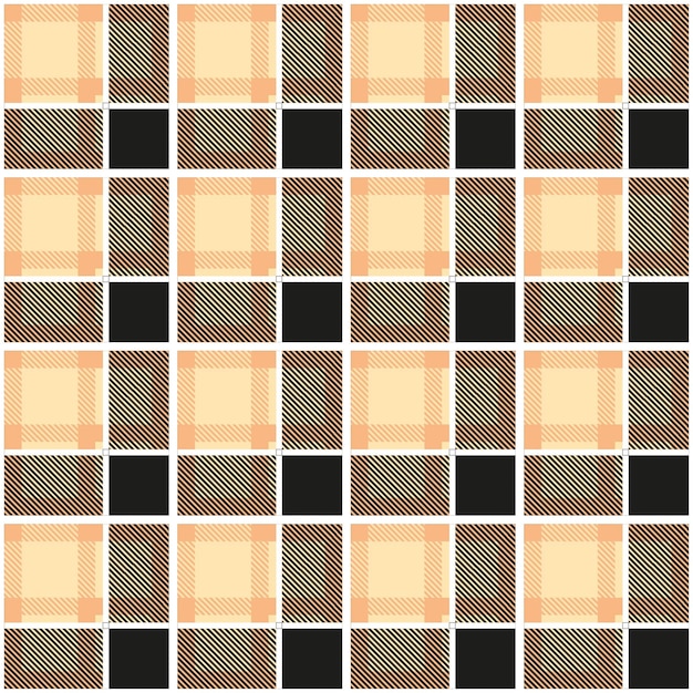 Geruit naadloos vectorpatroon voor een plaid in warme kleuren