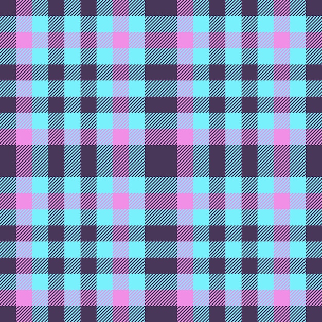 Geruite check achtergrond Tartan textiel vector Naadloze patroon stof textuur