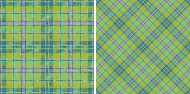 Geruite naadloze textiel Textuur stof achtergrond Check tartan vector patroon