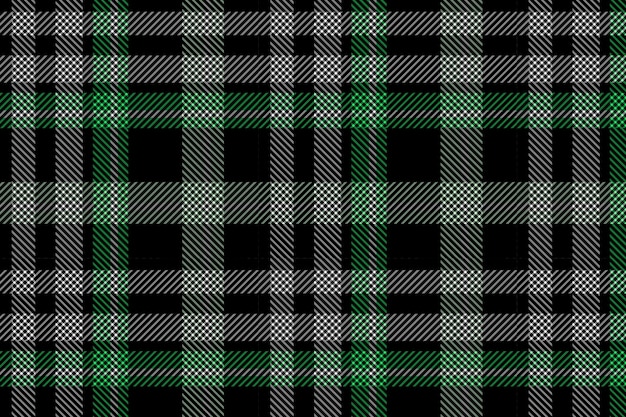 Geruite patroon naadloze vector Donker getextureerde tartan check background