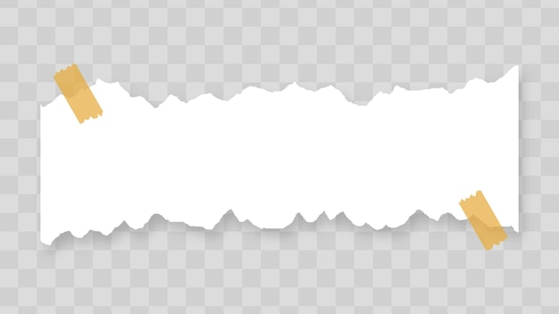 Gescheurd ontwerppapier met band