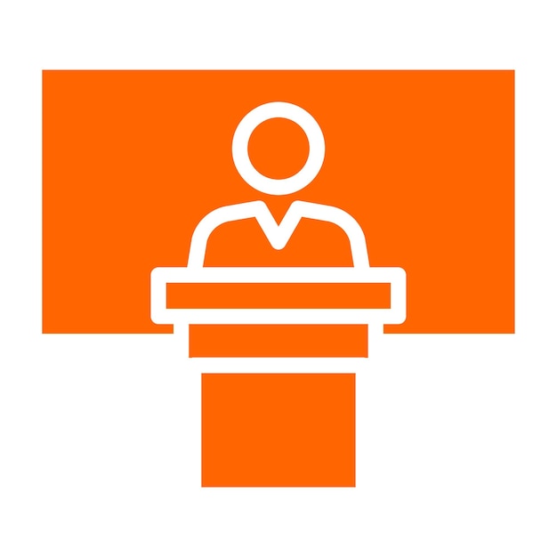 Geschiedenis van vectorontwerp Lecture Icon Style