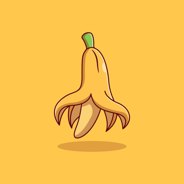 Geschilde banaan fruit vector illustratie ontwerp