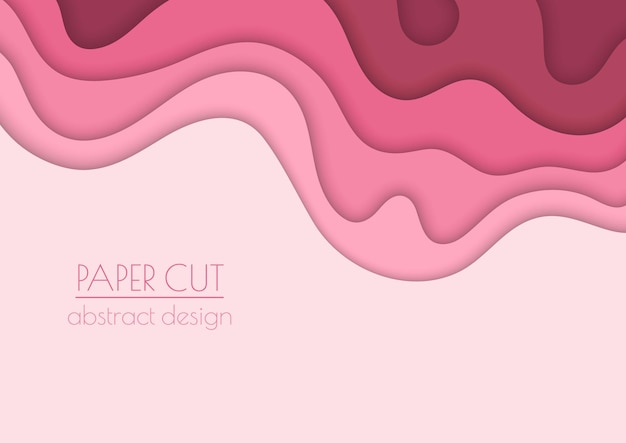 Gesneden papier Meerlagige 3D-sjabloon voor omslagen, presentaties, banners, flyers en flyers Een idee voor creatief ontwerp