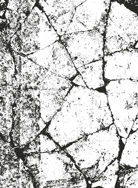 Gespleten overlaagtextuur van gebarsten beton