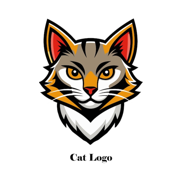 Gestileerde vectorillustratie van het Cat Logo