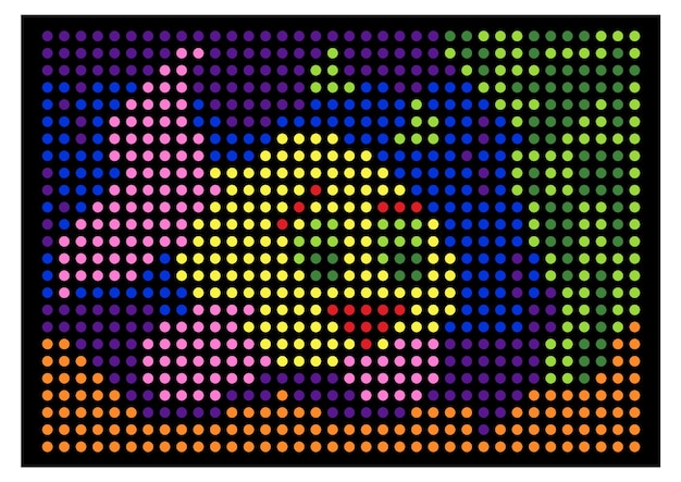 gestippelde led-licht afbeelding ontwerp afbeelding
