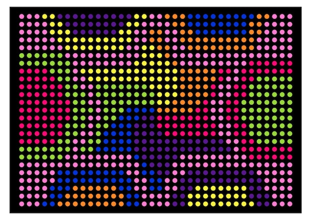 gestippelde led-licht afbeelding ontwerp afbeelding