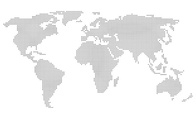 Gestippelde World Map