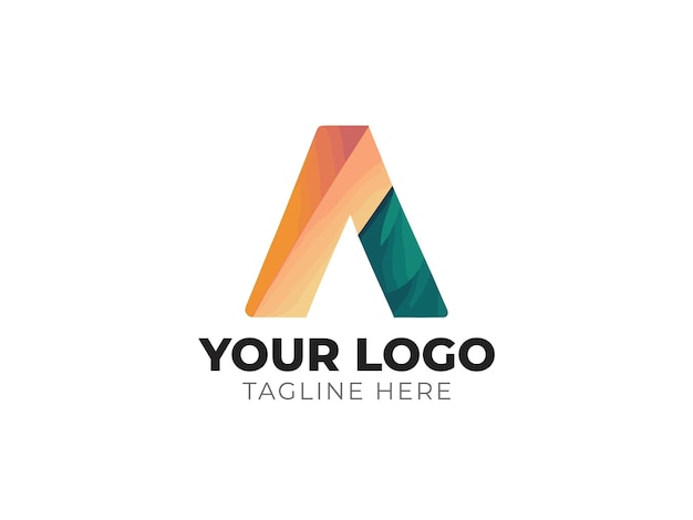 Gestroomlijnd Letter A Logo Vector Design