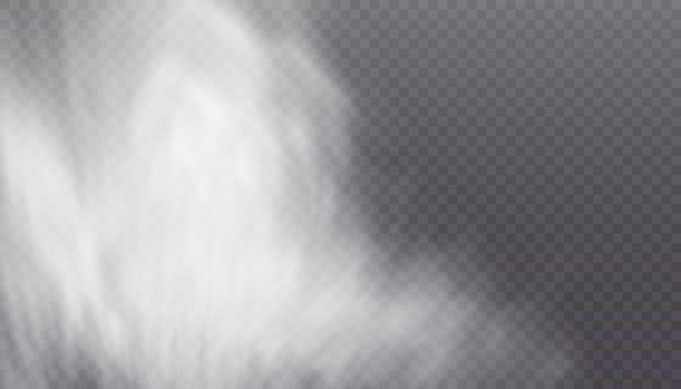 Gestructureerd speciaal effect van stoom, rook, mist, wolken. vector rook png. Variform vector stoom textuur.