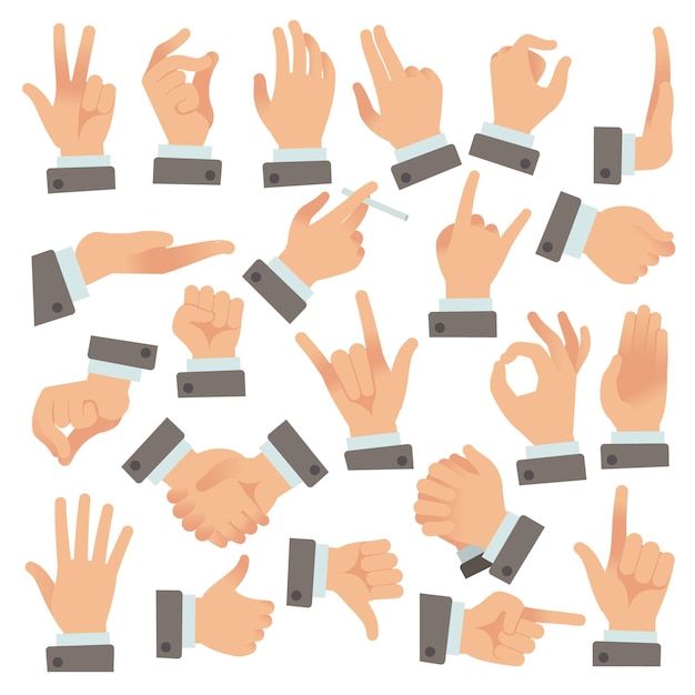 gestures of businessman