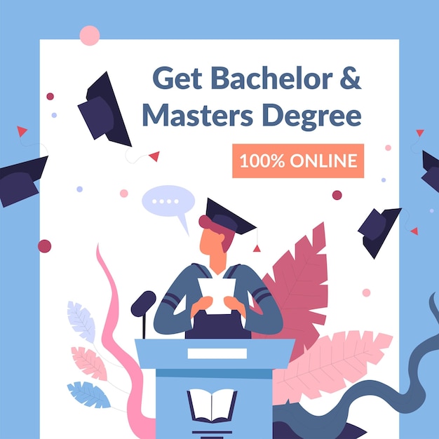 Get bachelor and master degree online education