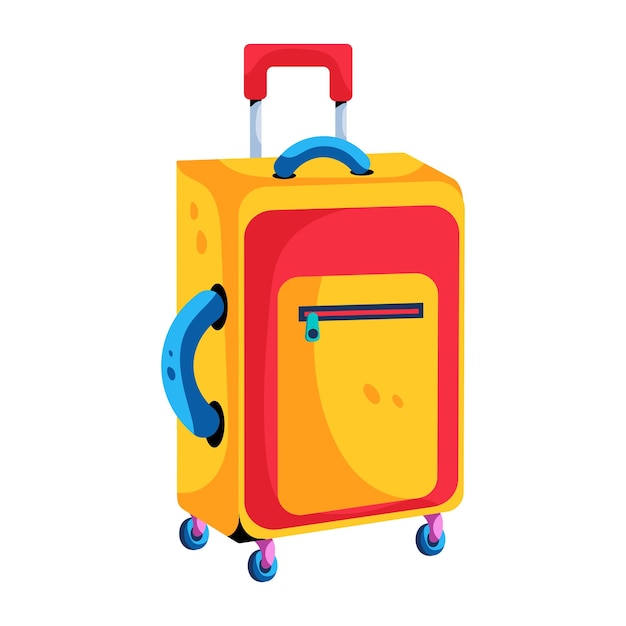 Get flat icon of travel bag