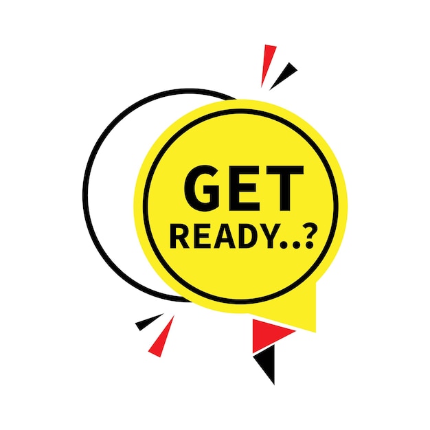 Get ready icon design template vector