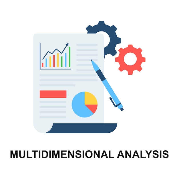 Получите эту удивительную плоскую икону концепции стратегической отчетности в модном стиле