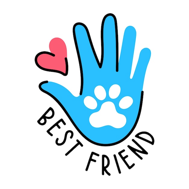 Get this amazing flat sticker of pet friend