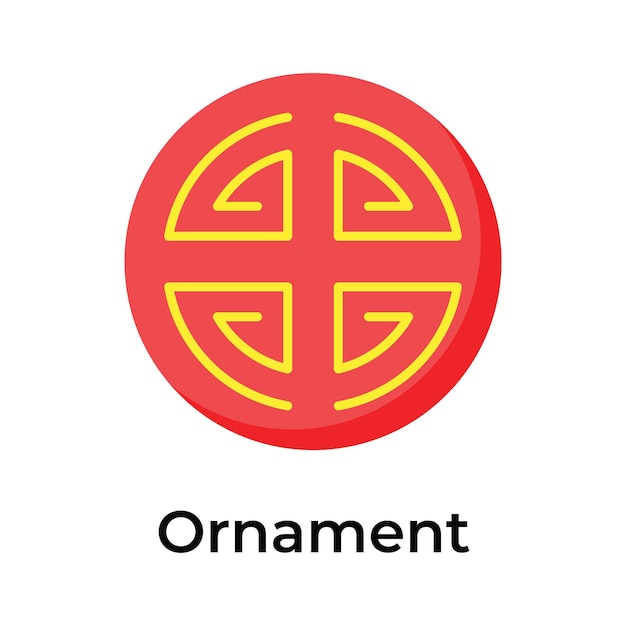 get this amazing icon of chinese ornament in modern style