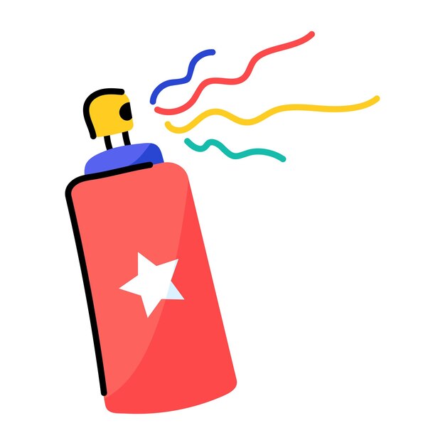 Get this amazing sticker of party spray