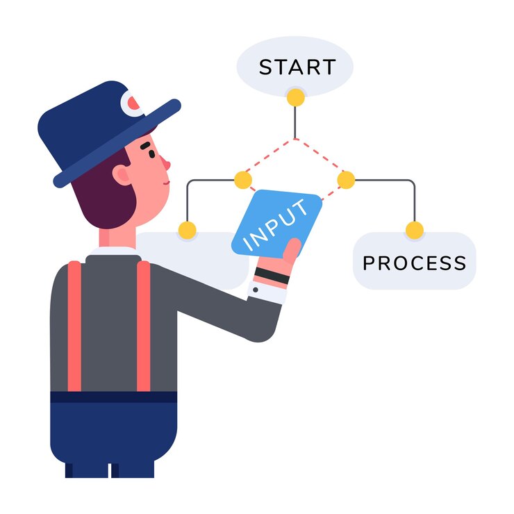 Vector get this handy flat icon of a flowchart