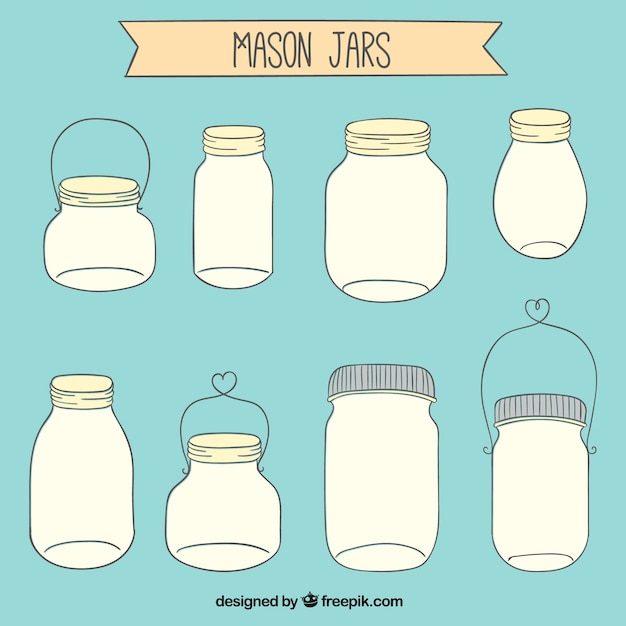 Getrokken mason jars collection