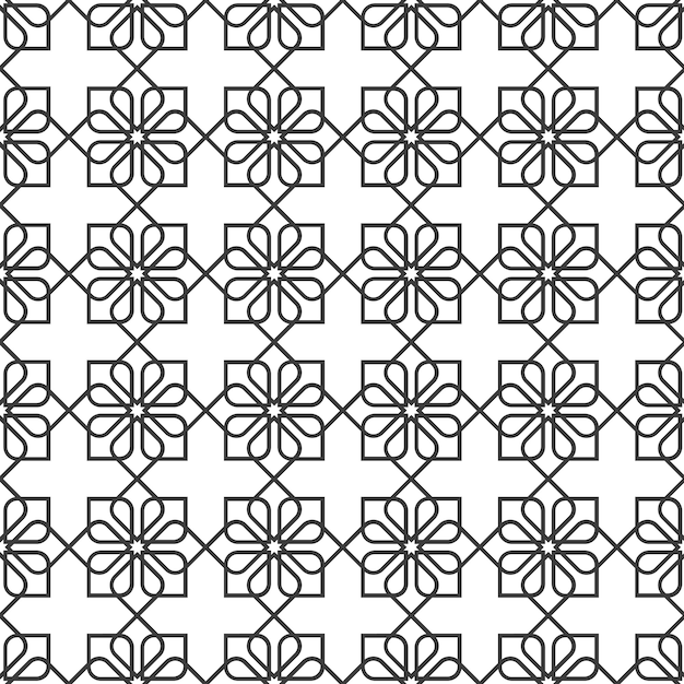 Gevoelig naadloos patroon in oosterse stijl - variatie 2