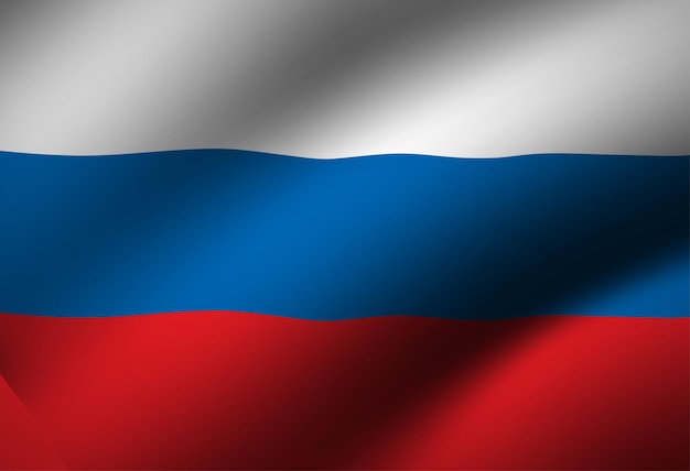 Gevouwen vlag van rusland