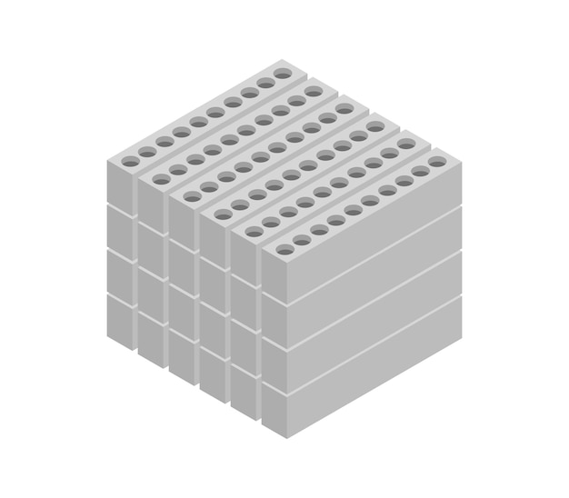 Gewapend beton isometrisch