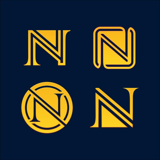 geweldig letter N logo concept