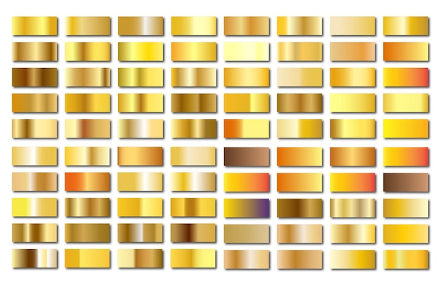 Vector geweldige gouden gradient-collectie