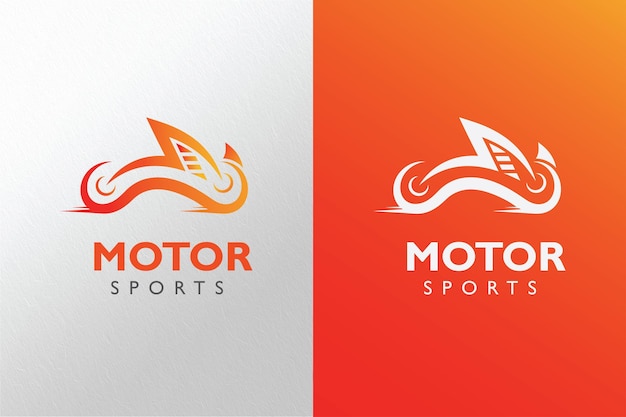 Vector geweldige ontwerpsjabloon voor motorsport-logo