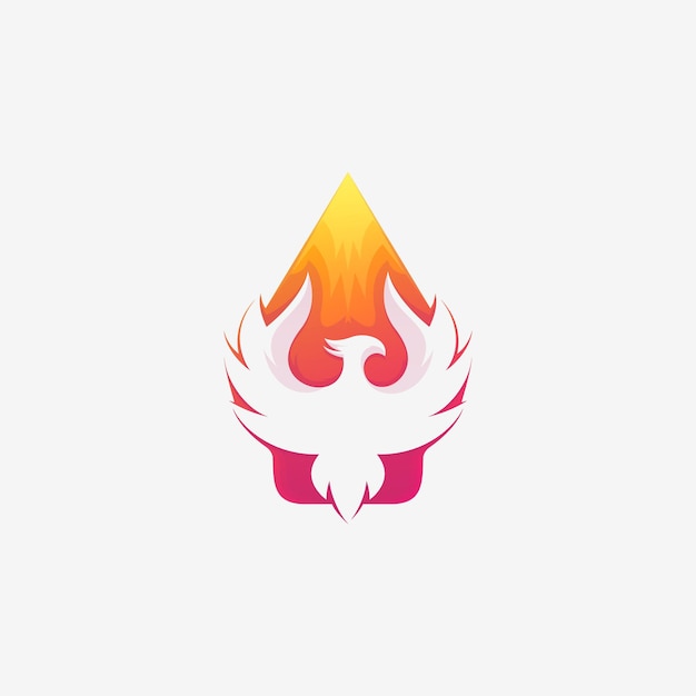 Geweldige Phoenix Premium Logo Vector