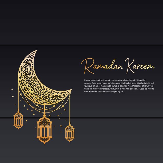 Geweldige ramadan kareem groet