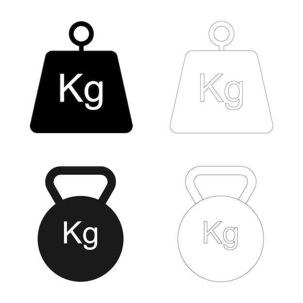 Gewicht pictogram vector