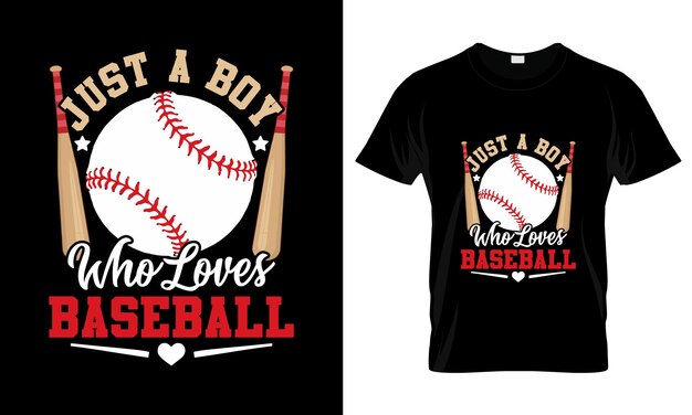 Gewoon een jongen die van baseball houdt kleurrijke grafische t-shirt trendy design