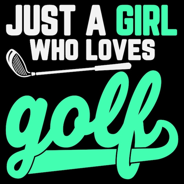 Vector gewoon een jongen die van golf houdt golfer golf t-shirt voor kinderen meisjes