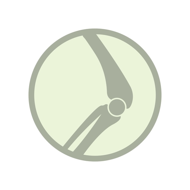 Gewrichtsbeenderen vector logo ontwerp voor orthopedische klinieken