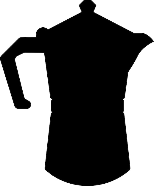 geyser coffee maker. Silhouette, stencil, logo