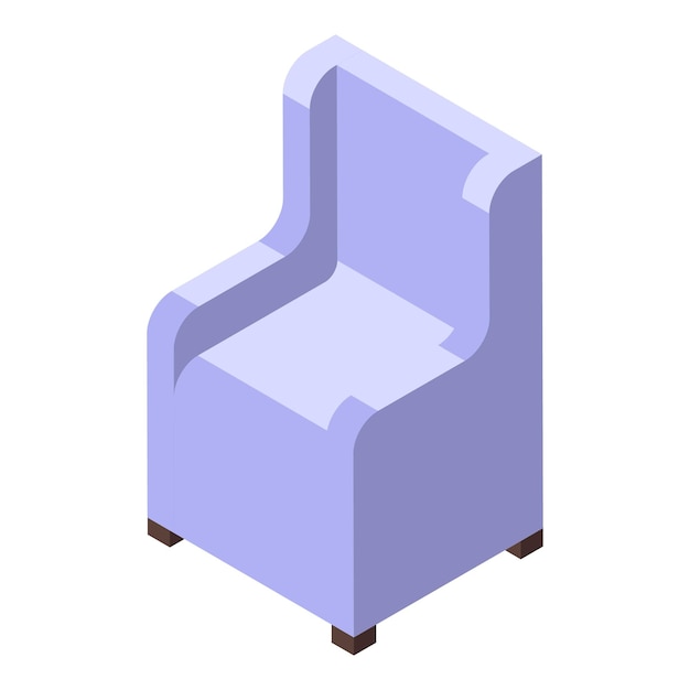 Gezellig huis fauteuil pictogram Isometrisch van gezellig huis fauteuil vector pictogram voor webdesign geïsoleerd op een witte achtergrond