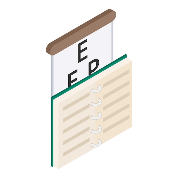 Gezichtscontrolepictogram Isometrische illustratie van gezichtsvermogencontrole vectorpictogram voor web