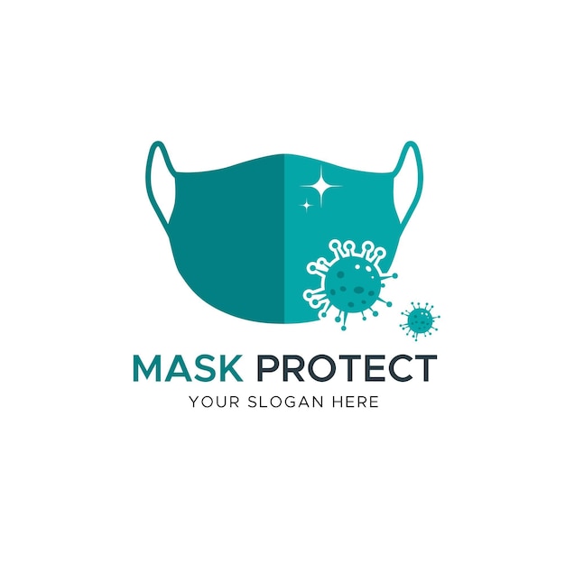 Gezichtsmasker logo concept