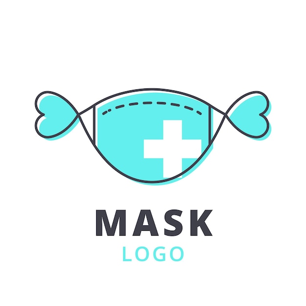 Gezichtsmasker logo sjabloon