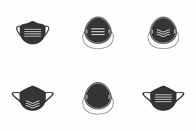 Vector gezichtsmasker logo