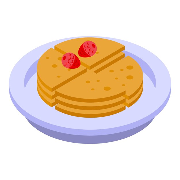 Gezond ontbijt cracker pictogram Isometrisch van gezond ontbijt cracker vector pictogram voor webdesign geïsoleerd op een witte achtergrond